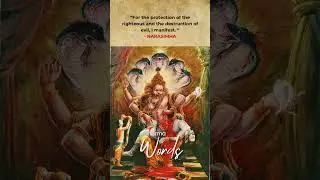 For the protection of the righteous and the destruction of evil, I manifest. #shorts #dharma