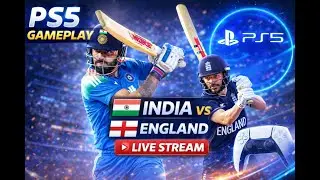 Cricket 24 PS5 Gameplay | India Vs England  Live Stream | Dynamic Broadcast Camera 4K60 HDR