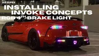 Installing Invoke Concepts RGB 4th Brake light On My Toyota Supra A91