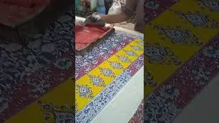 Taking the first impressions of my woodblock print