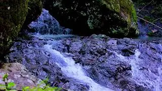 Flowing Mountain River Sounds for Focus and Concentration, Natural White Noise