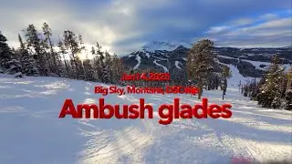Big Sky, MT,  Jan 2025, Ambush Glades on a late lazy afternoon.