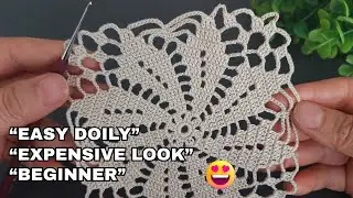 Easy Crochet Lace Doily Pattern ✨ Vintage Round Motif | Step-by-Step Tutorial