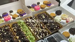 Mini donuts packaging. ✨