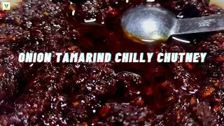 Onion Tamarind Chilly Chutney #Chutney #Onion #Spicy #Vegwonderland
