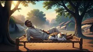 Peaceful Indian Village Life from Morning to Night | Ghibli-Style Calm & Cozy Living