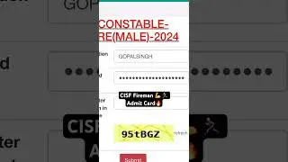 Cisf fireman 2024 ||🏃🔥 physical admit card out ||  admit card 2024 || Cisf fireman #cisf #army