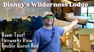 Disney's Wilderness Lodge Room Tour | Disney World Resort | Fireworks View Room