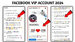 How To Make Facebook VIP Account | stylish bio | vip fb profile | vip name | featured photo stylish