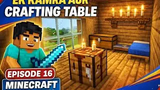 Minecraft Episode 16 | Storage + Crafting Room Build 🔥#minecraft #trending
