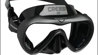 🔥Excelente Máscara De Mergulho Cressi A1 Anti Fog Cor Preto/Transparente
