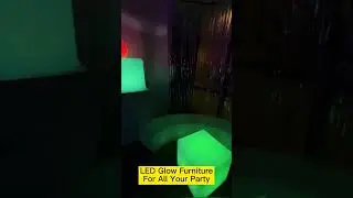 LED Glow Furniture for All Your Party Event   #factorydirect #colorfuldeco #glowfurniture