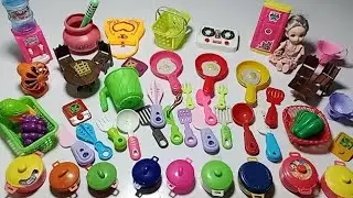 4 minutes satisfying with unboxing cute kitchen set (Lots of Accessories!) |Asmr toys