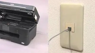 How to Connect the telephone line and power cords Brother MFC5620DW MFCJ5520DW