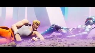 The Paradigm & Jones vs The Herald & Chrome Zombies - Battle Scene - Fortnite Animation Game Clip 4K