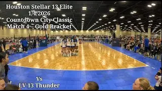 2026 Countdown City Classic - 1/4/2026 - Match 4 - Gold - H Stellar 13 Elite vs LV 13 Thunder