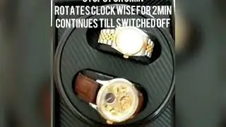 (Arete First) Automatic Watch Winder 2+0 Carbon fibre interior