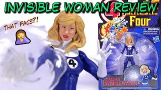 Invisible Woman Unboxing and Review Hasbro Marvel Legends Retro Card Wave Comparison