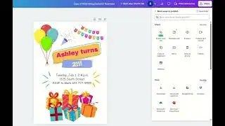 How to Share Invitations from Canva