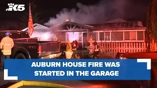 Auburn house fire started in garage