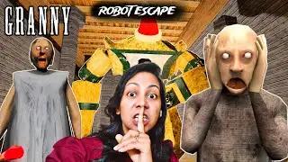 GRANNY 1 ROBOT ESCAPE | GRANNY CHAPTER 1 HORROR GAMEPLAY VIDEO @anvigaming15 