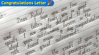 Congratulations Letter to Your Friend for Him Success | Letter Writing | Congratulations Letter