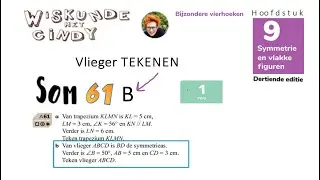 Klas 1 H9 V1 som 61B VLIEGER TEKENEN met passer let op som 61a is ander filmpje