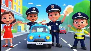 Traffic Police Goes Stop Stop Stop | Fun Safety Kids Nursery Rhyme Animation