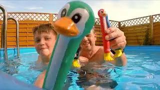 Spiel für den Pool - Tauchstäbe von ALDI - Getestet von Luke4Family