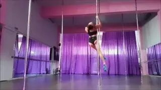 Inverted rainbow marchenko from Diamond spin- Pole Flame Dance Academy