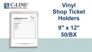 Vinyl Shop Ticket Holders, Welded, Both Sides Clear, 9 x 12, 50/BX - C-Line Products - 80912
