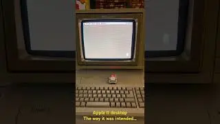 The way it was meant to be: Apple II desktop via RGB! #vintagecomputing #retro computing #AppleII