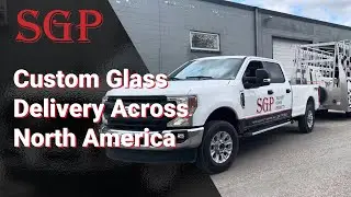 Security Glass Products Truck on the Move in Winnipeg | Custom Glass Delivery Across North America