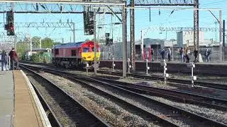 (HD) DB Cargo 66149, BR Blue 47270 & Union Jack 47580 seen at Lladudno Junction & Crewe - 22/4/17