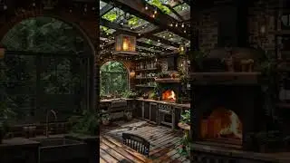 🌿 Dreamy Outdoor Kitchen You&rsquo;ll Want to Live In! #OutdoorKitchen #RusticDesign #BackyardGoals