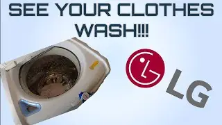 How to watch your LG washing machine clean your clothes --- Keep the Lid OPEN while It's RUNNING!!