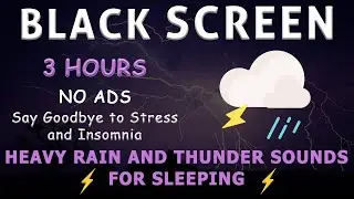 ADHD Night Routine Rain 🌧 Focused Sleep for Busy Minds  Black Screen  ASMR with Binaural Beats