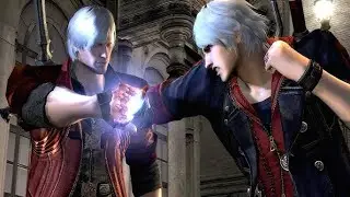 Nero vs. Dante! (Boss fight) 🩵 #devilmaycry #devilmaycry4 #devilmaycryedit #bossfight #dmc4 