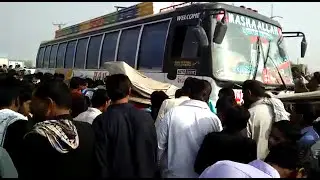 Fatal Bus Accident At By Pass Sukkur Sindh | Khabarwalay