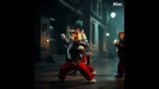 Thriller Reimagined by Dancing Cats 🐾🧟&zwj;♂️  Epic MJ Tribute in Foggy Streets
