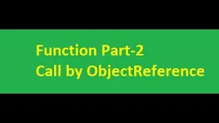 Call by ObjectReference