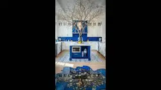 Unique Flooring: Preserved Flowers in Resin