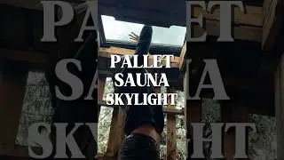 Is this big brain or darwin awards #dirtbag #sauna #build #skylight