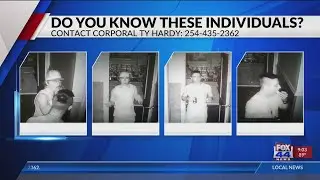 Bosque County Sheriff's Department needs help identifying suspects