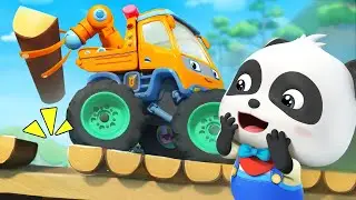 There Were Ten on the Road | Ten in the Bed | Monster Truck | Kids Song | BabyBus - Cars World