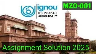 IGNOU Assignment Solutions 2025//MZ0-001//Smart academy Jsg