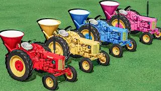 Mini Tractors Of Colors - GOOD LIME Work with Mini  ZETOR TRACTORS | Farming Simulator 22
