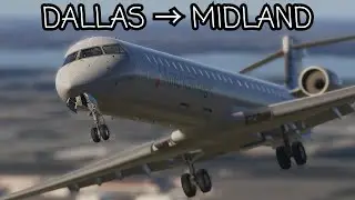 MSFS LIVE | BIG D...OPS | Aerosoft CRJ | Brickyard OPS | Dallas (DFW) 🔁Midland (MAF)