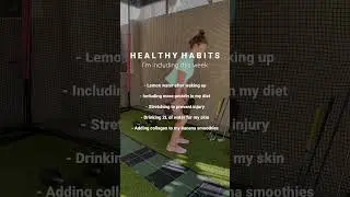 Healthy habits I want to practice this week #healthyhabits #fitness #healthylifestyle #workout