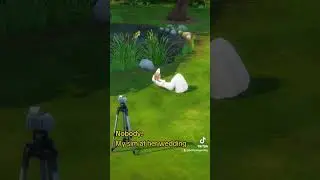My Sim doing the most random thing on her wedding day | Sims 4 Accidentally Funny & weird moments